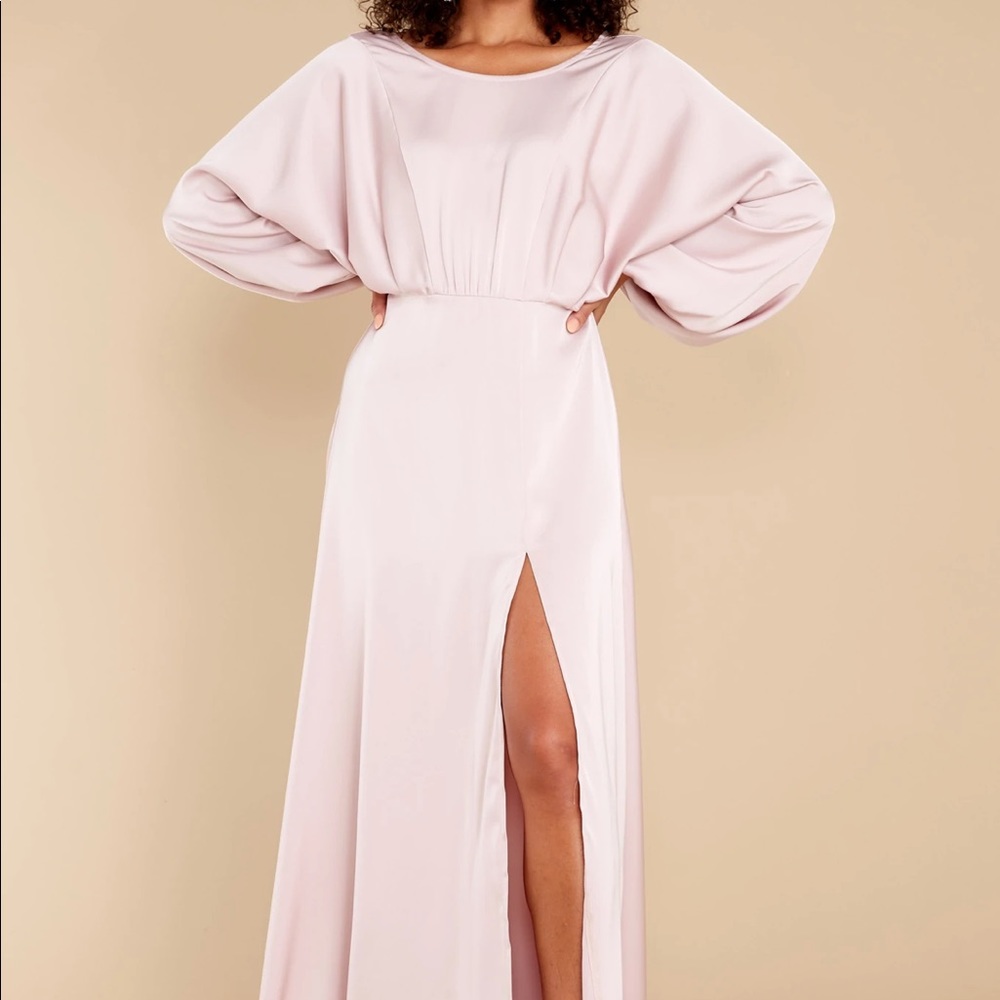 Red Dress Boutique Always Elegant Blush Maxi Dress